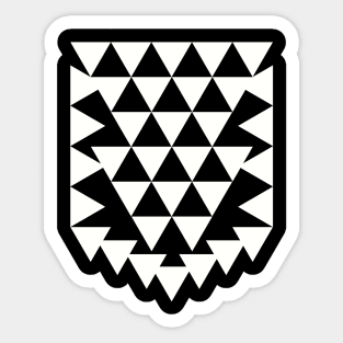 Triangles Digital Art, touches heart ❤️ Sticker